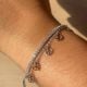 Handmade Silver Jewelry Peace Charm Bracelet